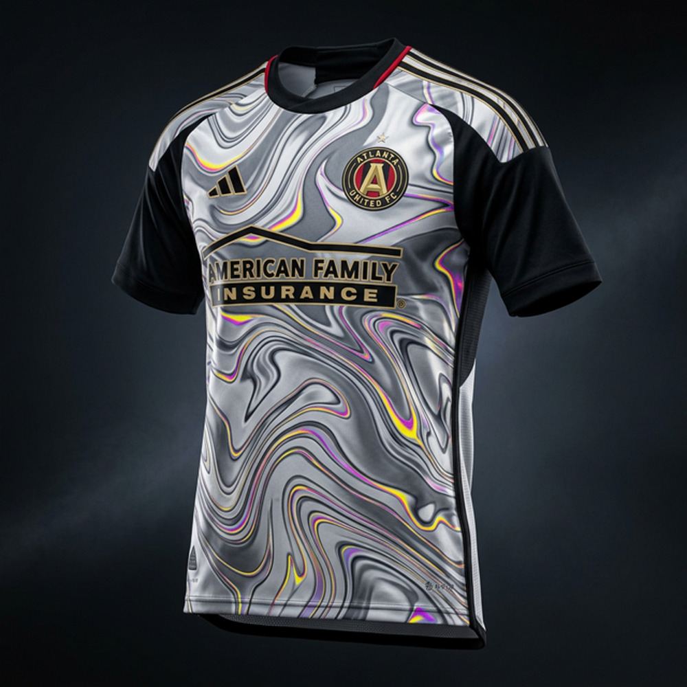 Adidas Atlanta United FC Jersey Pride Pabllo Vittar Kit L Slim Fit Black Holo